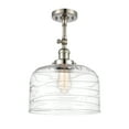 thumbnail image 2 of Innovations Lighting 201F-PN-G713-L Bell 12" Wide Semi-Flush Ceiling Fixture - Polished, 2 of 5