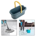 thumbnail image 1 of Cubo de agua con rueda, cesta práctica portátil, cubo de lavado versátil y duradero, cubo para fregona para suministros de limpieza del hogar Azul Macarena Cubo de limpieza, 1 of 8