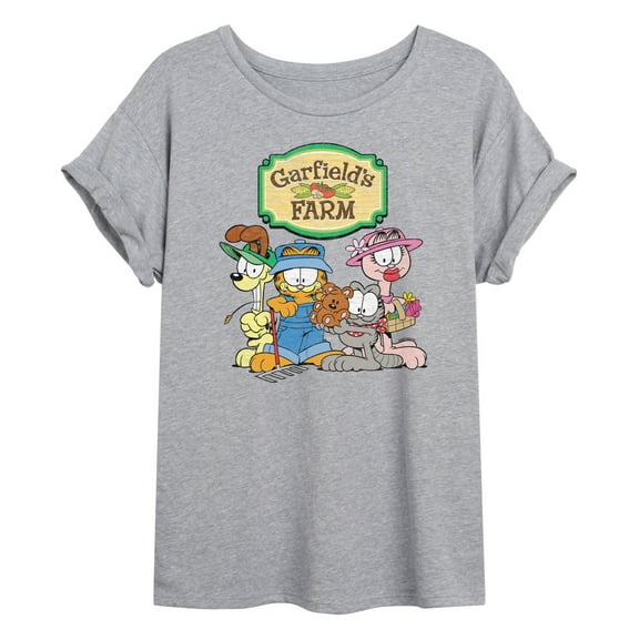 Garfield - Farm Group - Juniors Ideal Flowy Muscle T-Shirt