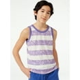 thumbnail image 7 of Free Assembly Boys Cotton Jersey Tank Tops, 2 Pack, Sizes 4-18, 7 of 7