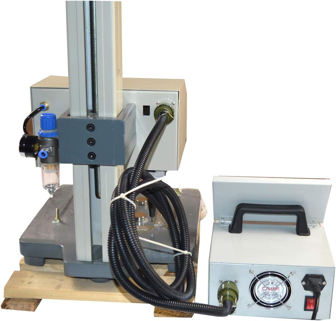 7" LCD Touch screen Pneumatic Dot Peen Marking Machine Metal Print Integrated Marking Machine