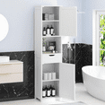 Tall Bathroom Storage Cabine 64\u201DH Freestanding Storage Pantry