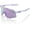 POLISHED TRANSLUCENT LAVENDER / HiPER LAVENDER MIRROR LENS, variant on 100 Percent S3 HiPER Blue Multilayer Mirror Lens Sunglasses with Durable and Lightweight Polycarbonate Frame (Matte Black)