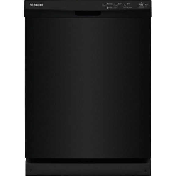 Frigidaire 24" Built-In Dishwasher, Front Control, Black