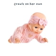thumbnail image 3 of Baby Born Learn to Walk Baby Doll Annabell - Blue Eyes: Realistic Features for Kids Ages 3+, Walks, Crawls, Sits & Kicks, Eyes Open & Close, Multiple Sound Effects, 3 of 5