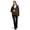 Olive, variant on Women's Leone Hooded Rain Bomber Water-Resistant Softshell Jacket w/Patch Pockets, Navy, L