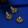 thumbnail image 5 of SOHI Gold-Plated Green Pearl Beaded Jewellery Set, 5 of 5