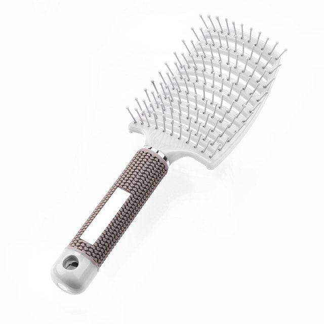 Peine de masaje para el cuero cabelludo para niñas, cepillo de pelo rizado con cerdas, herramientas de estilismo de peluquería Ndcxsfigh Cuidado Belleza