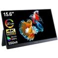 thumbnail image 1 of OLED Portable Monitor - C-FORCE CF015 Next 15.6" OLED 4K/UHD 3840x2160 Gaming Monitor - for Photo Editing with 4K, 100% DCI-P3, 550 nit,100000:1, USB Type-C External Monitor for Laptop,PC,PS5,Switch, 1 of 8