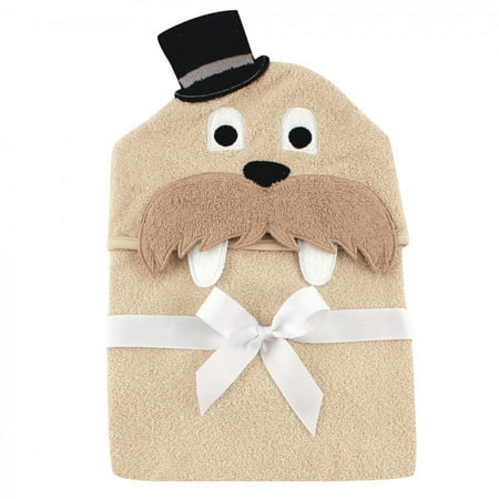 UPC: 0660168570540 | Hudson Baby Infant Boy Cotton Animal Face Hooded Towel Classy Walrus One Size
