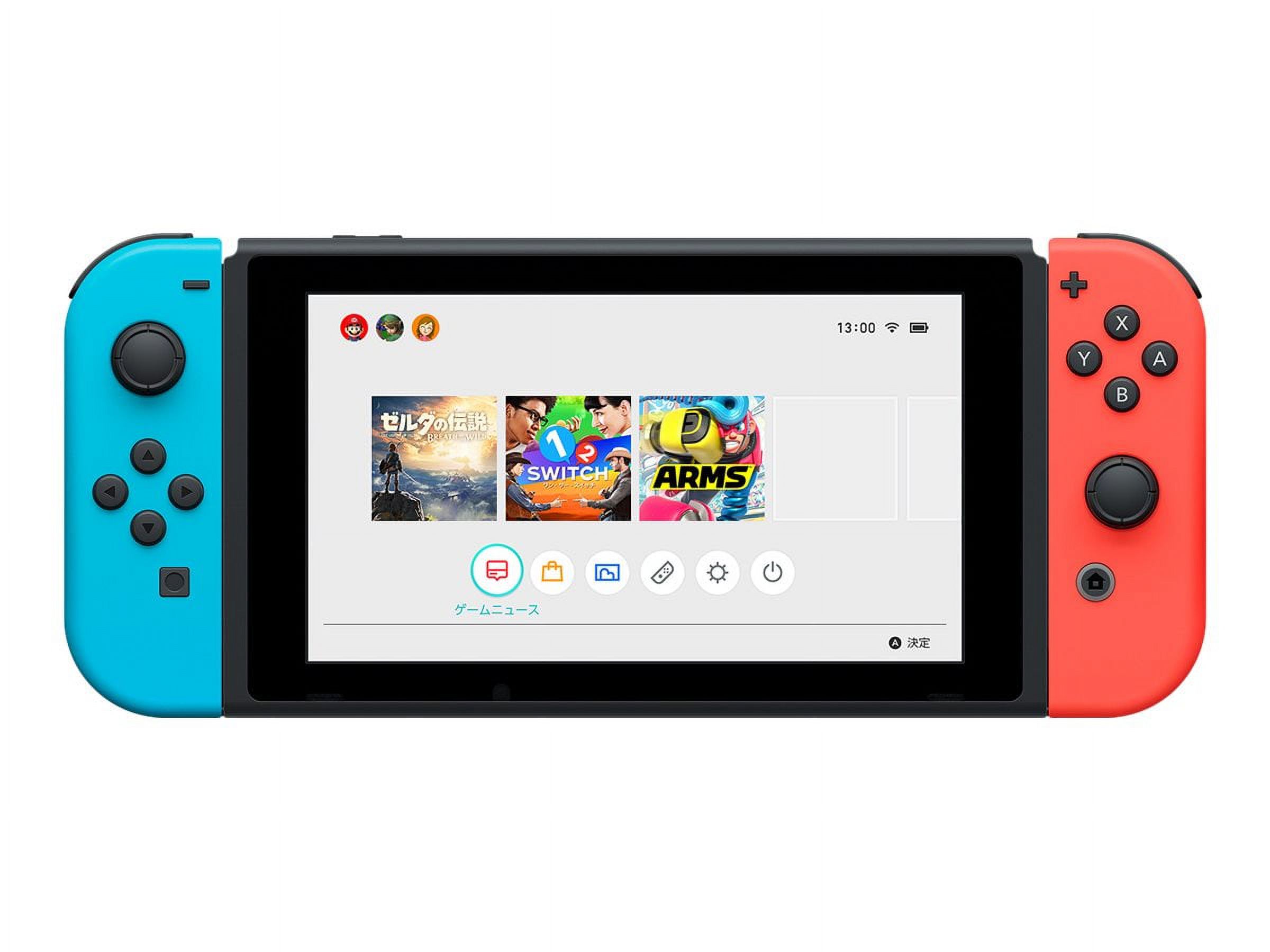 Nintendo Switch with Neon Blue and Neon Red Joy‑Con (REGION FREE)