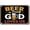 Beer Is Proof God Loves Us, variant on Bar Open Its Always 5 O Clock Here Metal Poster by DC | Vintage Tin Sign Wall Art for Indoor Use | 7x10" Rust-Free Aluminum Decor for Bar | UV Protected & Weatherproof Print | Made in USA