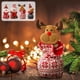 thumbnail image 1 of Bolsas de regalo navideñas con cordón - Decoraciones para muñecos de muñeco de nieve de Papá Noel, bolsas de tela de 25x13cm para dulces y regalos navideños, 1 of 3