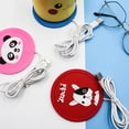 thumbnail image 4 of Juego de 5 piezas para calentar tazas con USB, que incluye cable USB, plato eléctrico para tazas, posavasos, calentador de té, almohadilla para café para uso doméstico y posavasos aislantes de silicon, 4 of 5