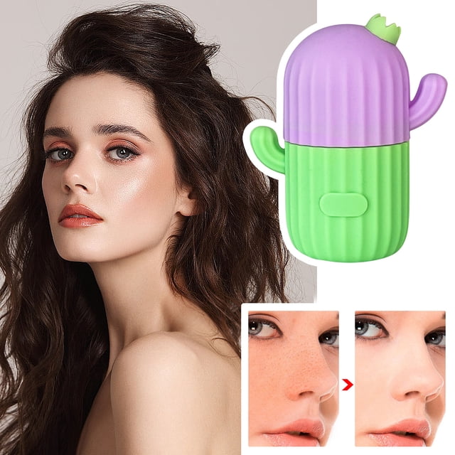 Mareep Clearance SaleCold Compresses For The FacePortable Thickened Face Ice Beauty Massage Cactus Face Ice TrayWomen's Gift