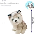 thumbnail image 5 of Peluche de perro Husky de peluche, cachorro de peluche Husky, regalos adorables para niños JM, 5 of 5