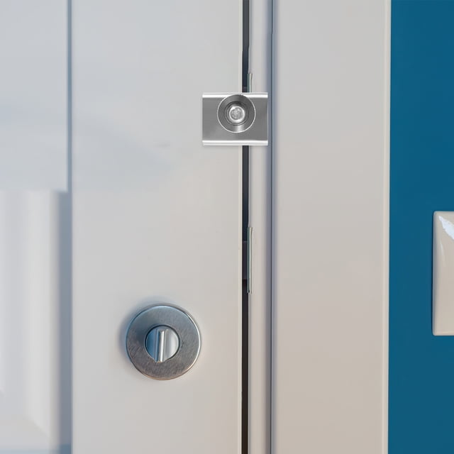 STRANDCHIC 1Set Safety Door Lock for Home Use and College Students in Silver