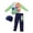 Green, variant on Happy Cherry Boys' Water Park Swimwear Quick-Dry Fabric Dinosaur Print Swimsuit Cap and Long Pants 5-6 T