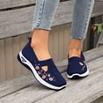 thumbnail image 2 of Women Casual Shoes Soft Sole Canvas Shoes Slip On Casual Shoes Breathable Daily Footwear Comfortable For Ladies All Day Wear ,Us Size:7, 2 of 8