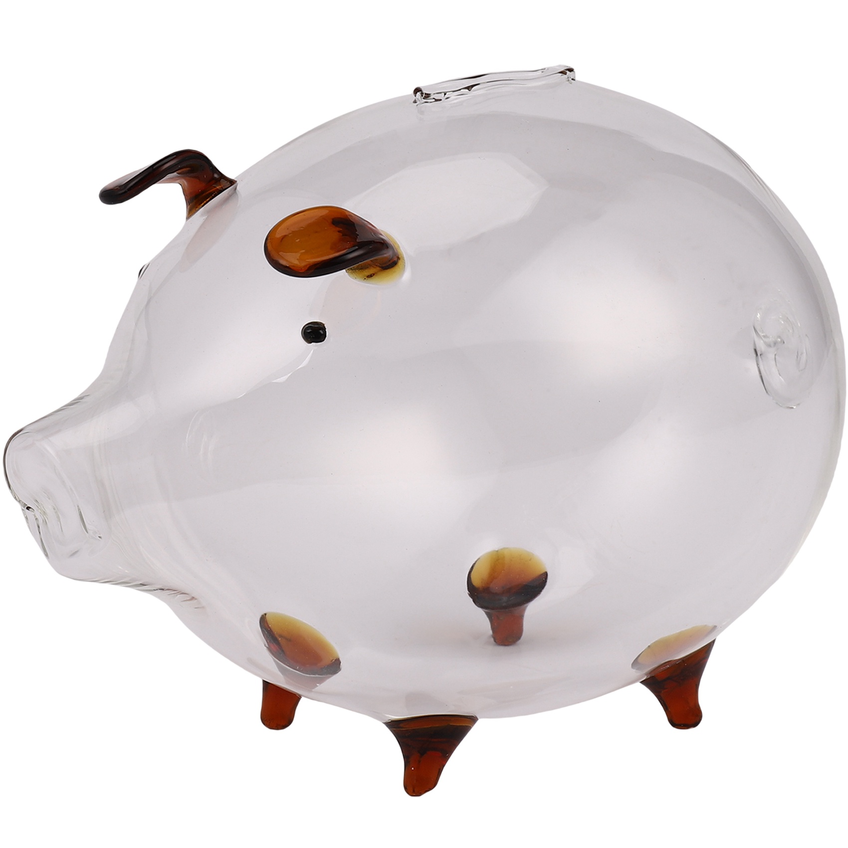 Pig Piggy Bank Money Boxes Coin Saving Box Cute Transparent Glass