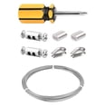 thumbnail image 2 of DYNWAVECA Stainless Steel Wire Rope Versatile Bell Rope Clothesline Picture Hanging Cable Kits Sturdy for Home Farm Garden Porch Patio , 6m, 2 of 10