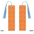 thumbnail image 2 of Kdxio Orange Glitter Print Metal Tassel Bookmarks,Perfect Gift for Art Lovers and Bookworms Metal Bookmarks for Women, 2 of 8
