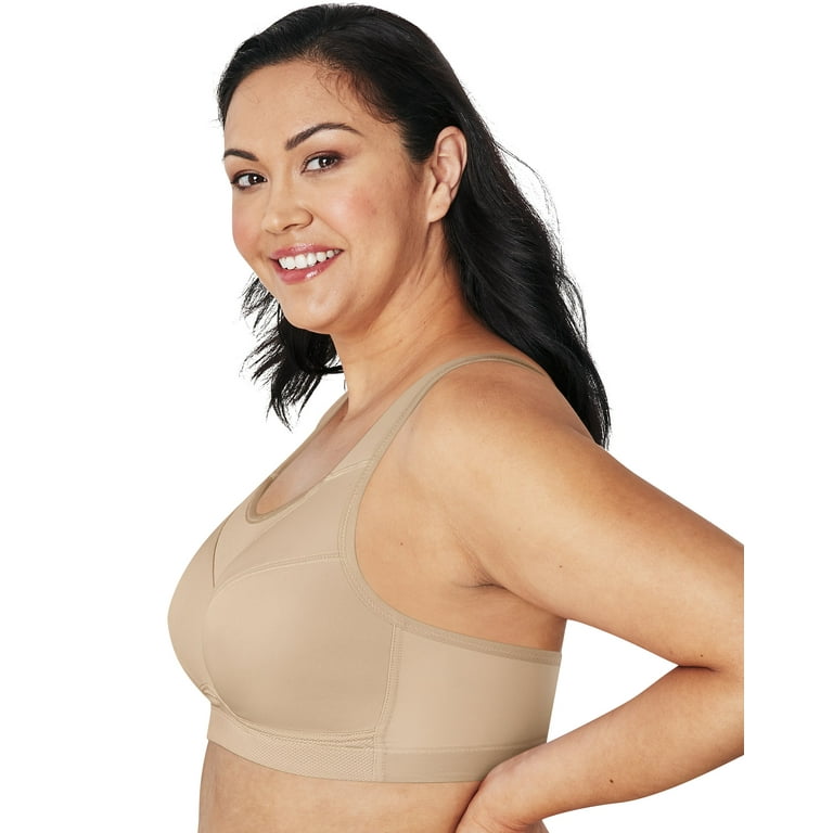 Women's Playtex US4221 Bounce Control Wire Free Sports Bra (Coolest Grey  Heather 38D)