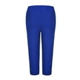 thumbnail image 4 of ICQOVD Fashion Women Plus Size Solid Hollow Elastic Waist Casual Leggings Pants, 4 of 6