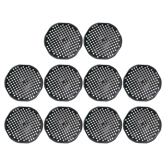 BESTOYARD 10Pcs Flower Pot Hole Mesh Pad Black Plastic Base Cushion for Garden Planters