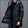 thumbnail image 4 of Ropa Nueva Chaqueta de plumón de pato blanca de invierno 2024 Abrigo de hombre de color sólido Abrigo grueso cálido a prueba de viento Casacas de negocios para hombre, 4 of 5