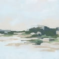 thumbnail image 2 of Vess, June Erica 26x26 Black Ornate Wood Framed with Double Matting Museum Art Print Titled - Green Stone Shoals II, 2 of 4