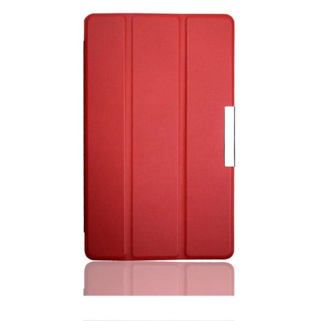PU Leather Folding Folio Case For Google Nexus 7 FHD 2nd (2nd Gen.2013) Flip Tablet Cover Case with Stand Auto Sleep/Wake Red