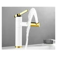 thumbnail image 3 of Sink Faucets Basin Mixer 360 Rotation Spout Tap Hot Cold Faucet Water Taps Crane Brass, 3 of 10