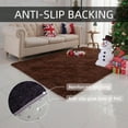 thumbnail image 4 of Christmas Area Rug for Living Room, Large Fluffy Rug for Bedroom & Fuzzy Furry Plush Soft Rugs, Small Shaggy Carpet for Boys and Girls Dorm Room Home Decor (79"X24", Coffee Color), 4 of 6