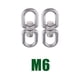 thumbnail image 1 of 2x Adaptador Giratorio de Acero Inoxidable CUTICAT Duradero M6, 1 of 8