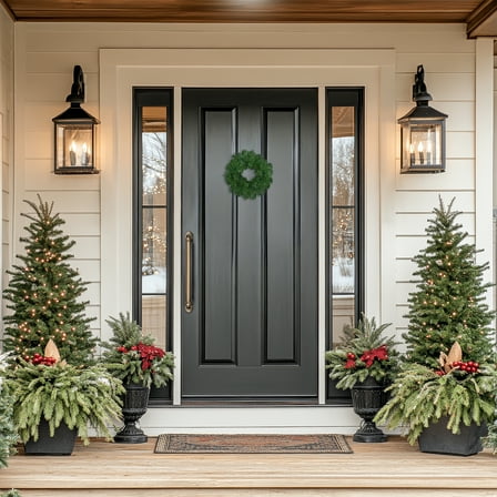 Northlight Deluxe Windsor Pine Artificial Christmas Wreath - 12" - Unlit