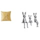 thumbnail image 1 of Funda de almohada,Fundas de cojín para sofá cama,funda de almohada cuadrada,Funda de almohada Funda de cojín Funda de cojín para sofá,Escultura de figura,Estatua sentada Figura Escultura, 1 of 8