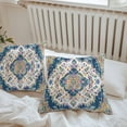 thumbnail image 5 of Boho Tribal Outdoor Pillow Covers Pack of 2 Retro Style Flowers Waterproof Throw Pillow Covers Decorative Cushion Cases for Patio Garden Tent Balcony Couch 16x16 inch, 5 of 8