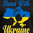 thumbnail image 3 of CafePress - Stand With Ukraine T Shirt - Women's V-Neck Dark T-Shirt, 3 of 4