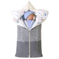 thumbnail image 1 of Manta para bebé, manta cálida de forro polar suave y grueso para recién nacido, saco de dormir para niños de 0 a 12 meses (gris), 1 of 5
