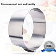 thumbnail image 2 of Cake Ring 6-12inch Retractable Stainless Steel Circle Mousse Cake Ring DIY Baking Tool, 2 of 6