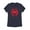 Navy Blue, variant on Women's Marvel Spider-Man: Into the Spider-Verse Symbol  Graphic Tee Black Small