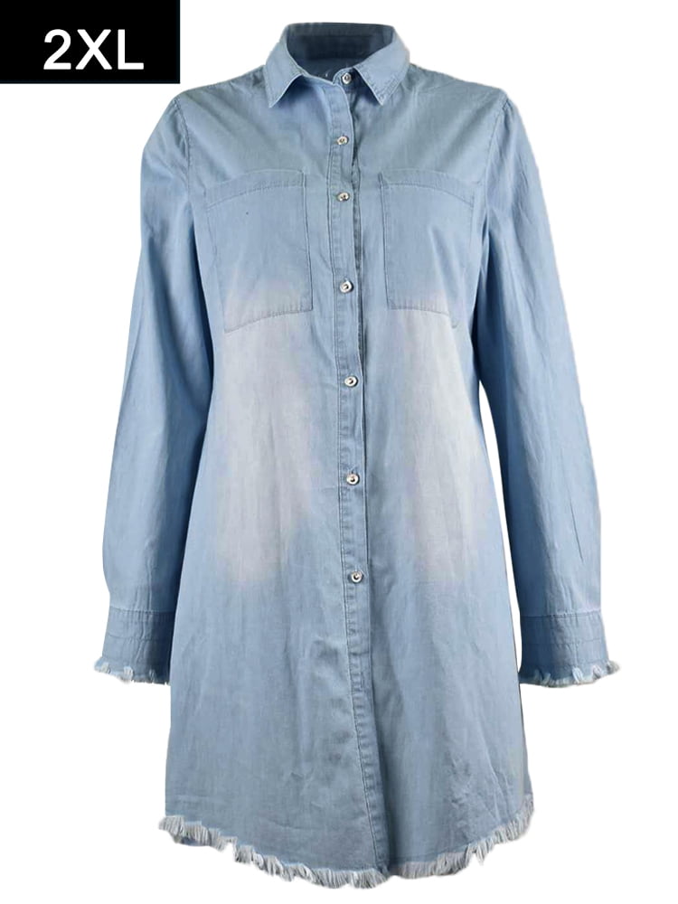 distressed jean shirt