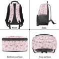 thumbnail image 4 of HUIACONG Big Baseball Bow School Backpack for Boys Girls Ages 6-18 Water Resistant Multi Pocket Padded Adjustable Straps Large Capacity Bookbag for Elementary Middle High School Daily Use, 4 of 7