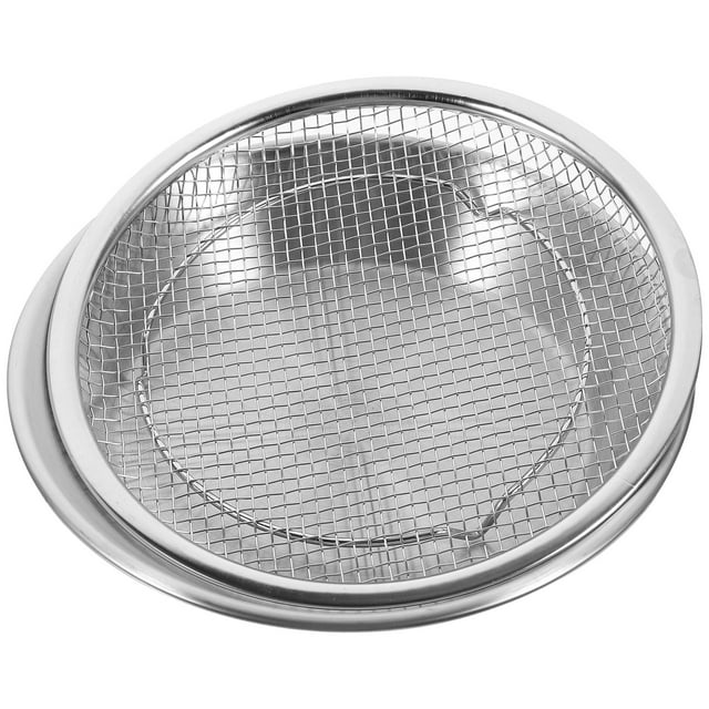 1 Ensemble d'Assiette de Service pour Frites, Assiette Ronde pour Huile et Friture, Filet Filtrant, Filet de Refroidissement pour Aliments