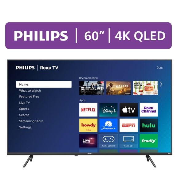 Philips 60" Class QLED 4K UHD (2160p) Roku Smart TV (60PQL7656/F7)