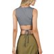 thumbnail image 5 of Lucakuins Camiseta sin mangas para mujer, cuello redondo, sin espalda, con cordones, chaleco de verano para fiesta en el club Lucakuins  moda, 5 of 6
