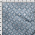 thumbnail image 4 of oneOone Georgette Viscose Grayish Blue Fabric Asian Block Diy Clothing Quilting Fabric Print Fabric By Yard 42 Inch Wide, 4 of 4