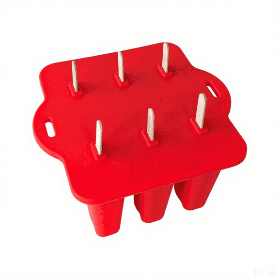Silicone Popsicles Molds,Popcylce Molds,Food Grade Reusable Popsicle Molds for Kids,Homemade Popsicles Molds,Ice Cream Mold,Ice Pop Molds Maker with Popsicle Stick,Popsicle Bag,Funnel (red)