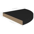 thumbnail image 3 of Estante Flotante de Esquina vidaXL Estilizado 35x35x4 cm MDF Negro, 3 of 9